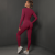 VEQKING 2pcs Yoga Sets Women Seamless Long Sleeve Sports Sets High Waist Hip Lifting Legging Running Gym Fitness  Suit