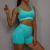 VEQKING Seamless 2 Pieces Yoga Set Women Fitness Workout Clothing Tracksuit Sportswear Crop Top Gym Shorts Set