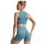 VEQKING Sports Sets Women Shockproof Yoga Bra+Buttocks Lifting Sports Shorts Short Crop Top High Waist Yoga Shorts Sports Sets