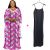 Elegant Lace Dresses For Women Summer Wedding Party Kaftan Gown African Dashiki Fashion Bat Sleeve Long Robe 2PCS Sets