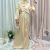 Middle East Abaya Set Women Muslim Islamic Satin Long Dress and Wrap Skirts Arab Robe Dubai Party Gown Ramadan Clothing