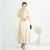 Middle East Clothing Dubai Elegant Beaded Pearls Cardigan Dress Muslim Islamic Party Abaya Gown Kimono Robe Two Pieces Sets