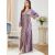 Muslim Abayas for Women Evening Party Embroidery V-neck Long Dress Middle East Velvet Fashion Robe Turkey Moroccan Gown M-2XL