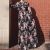 Ramadan EID Maxi Long Sleeve Dress Chiffon Floral Abaya Muslim Islamic Clothing Dubai Fashion Elegant Vestidos for Women