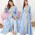 Two Pieces Dress Women Elegant Abaya Sets Middle East Dubai Muslim Party Abaya Kaftan Ramdan Vestidos African Fashion Dresses