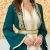 2PCS Luxury Muslim Dress Gold Embroidery Abaya Gown Dubai Party Robe for Women