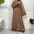 Dubai Kimono Sleeve Cardigan Women Open Front Robe Muslim Islamic Lace Abaya Kaftan With Belted Ramadan Dress