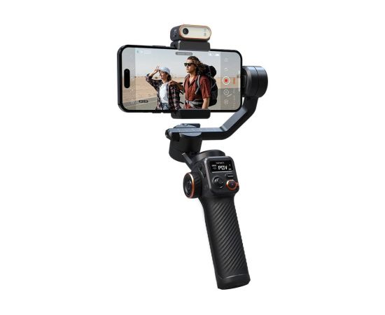 Hohem iSteady M6 Handheld Gimbal Stabilizer Selfie Tripod for Smartphone with AI Magnetic Fill Light Full Color Video Lighting