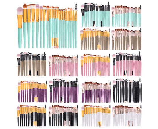 Maange MAANGE 20 PCs Makeup Brush Set Eye Shadow Brush Set Foundation Brush Beauty Tools