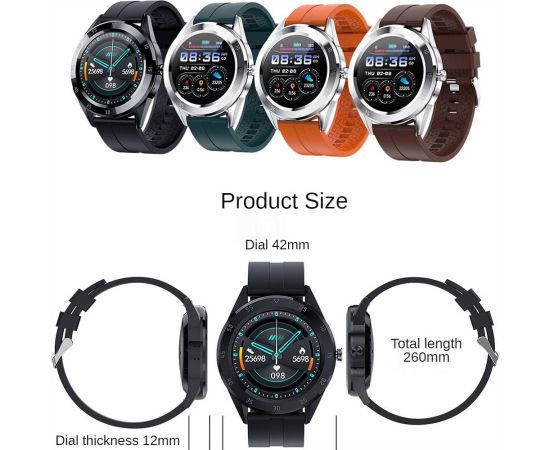 New Arrival Multifunctional Sports Bracelet Smart Bracelet round Screen Bluetooth Calling Heart Rate Blood Pressure Touch screen
