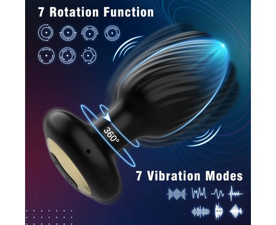 360 Rerote AV Wand Stimulate Clitoris G Spot Men Anal Vibrator Serra Bead Dual Motor Masturbator Massage Sex Toys For Male Women