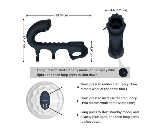 7 Speed Cock Ring Male Vibrate Penis Cockring Vibrator Clitoris Stimulate Delay Ejaculation Sex Toy For Couple Men Adult Product
