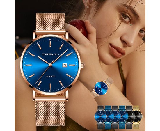 CRRJU Luxury Fashion Woman Bracelet Watch Women Casual Waterproof Quartz Ladies Dress Watches Gift lover Clock relogio feminino