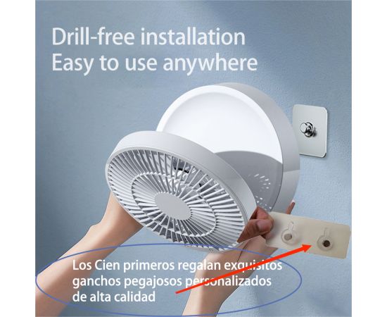 Fans With Remote Control 2023 Portable Rechargeable Ceiling Usb Electric Folding Fan Night Light Air Cooler Home-appliance Home