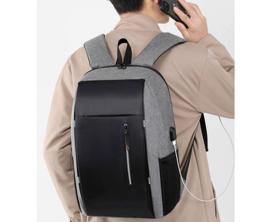 Multifunctional Men's Backpacks Waterproof Bag Pack for Men Backpack for School Book Bag Usb Port Back Bag for Men Black Backpac