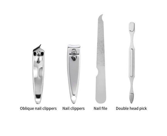 Nail Clipper Set 7 Piece Scissors Nail File Nail Clipper Forceps Foldable Portable And Simple Nail Repair And Enhancement Tool