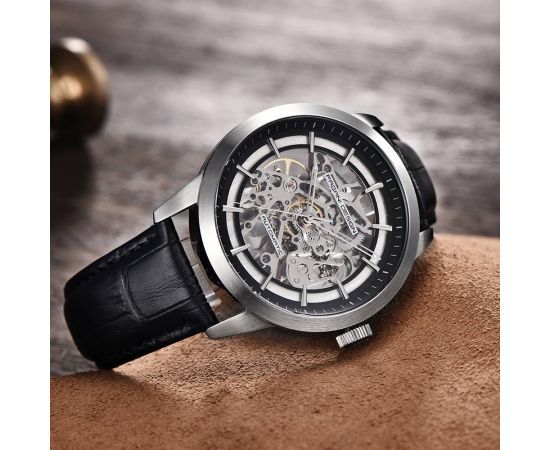 PAGANI DESIGN Brand Hot Sale 2019 Skeleton Hollow Leather Men's Wrist Watches Luxury Mechanical Male Clock New Relogio Masculino