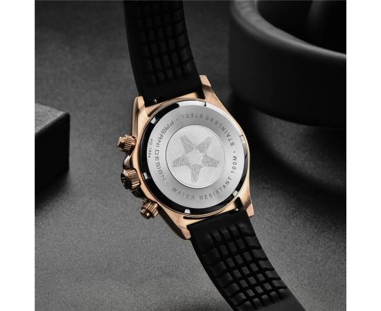 PAGANI DESIGN Top Brand New Men Quartz Wristwatch Luxury Sapphire Glass Sports Watch Rubber Strap Chronograph Watch Men Relogio