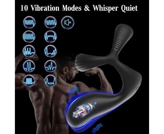 Vibrator Male Penis Rings Delay Ejaculation Sleeve for Penis Vibrating Cock Ring Clitoral Sex Toys for Adult Men masturbators