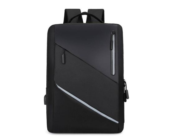 Waterproof Business Backpack Men Multifunction Men's Stylish Backpack Reflective Design Black Backpacks Usb Charging Back Bag