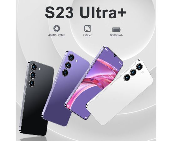 2023 New Global VersionS23 Ultra+ 7.0 Inch Smartphones 16GB+1TB 6800mAh 5G Network Unlock Cell Phone Dual SIM Android Phone