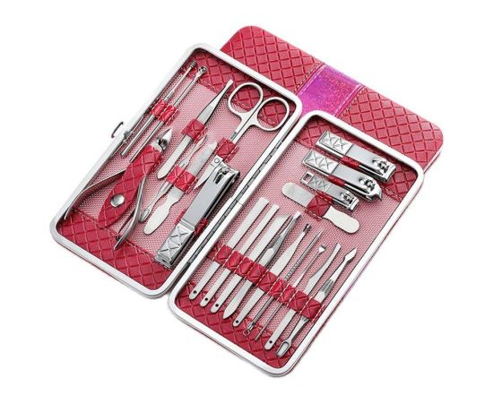 21 Piece / Lot Stainless Steel Manicure set Professional nail clipper Kit of Pedicure Tools Paronychia Nippers Trimmer Cutters