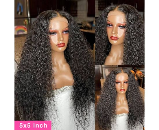 4x4 5x5 Water Wave Lace Closure Wig 13x4 13x6 Hd Deep Wave Lace Frontal Wig 360 Curly Human Hair Wigs For Black Women Human Hair