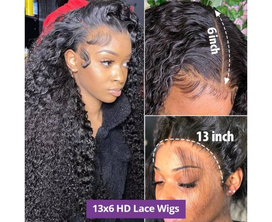 4x4 5x5 Water Wave Lace Closure Wig 13x4 13x6 Hd Deep Wave Lace Frontal Wig 360 Curly Human Hair Wigs For Black Women Human Hair