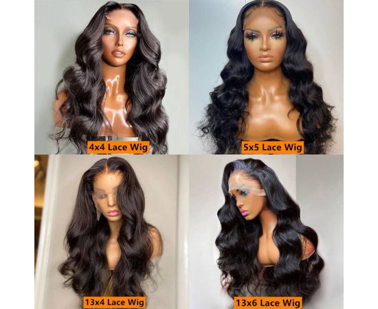 Body Wave Lace Wigs For Women Human Hair 4x4 5x5 Lace Closure Wig 30 32 34 Inch 13x4 13x6 Lace Frontal Wig Deep Wave Frontal Wig