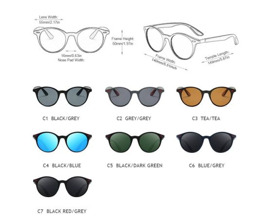 FUQIAN Fashion Round Men Polarized Sunglasses Women Vintage Plastic Sun Glasses For Male Anti Glare Driving Shades Eyewear UV400