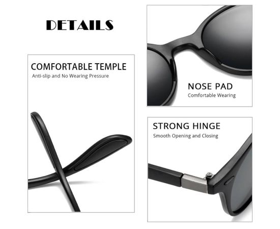 FUQIAN Fashion Round Men Polarized Sunglasses Women Vintage Plastic Sun Glasses For Male Anti Glare Driving Shades Eyewear UV400