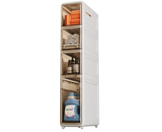 Gap Locker Drawer Type Waterproof Roller Storage Cabinet Bathroom Refrigerator Gap Modern Locker Storage Organizer