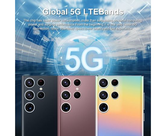 Global Version S22 Ultra 16G+1TB 7.3inch Smartphone 48+100MP 8000mAh 4G/5G Network Cellphone Dual Sim Android Mobile Phone