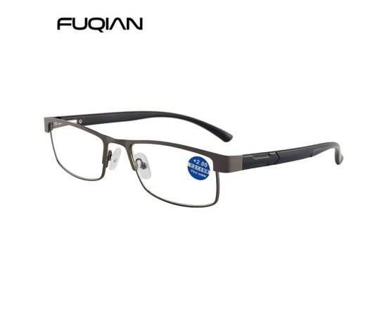 Stainless Steel Reading Glasses Men Business Presbyopic Glasses Male Anti Blue Light Eyeglasses +1.0 1.5 2.0 2.5 3 3.5 4.0