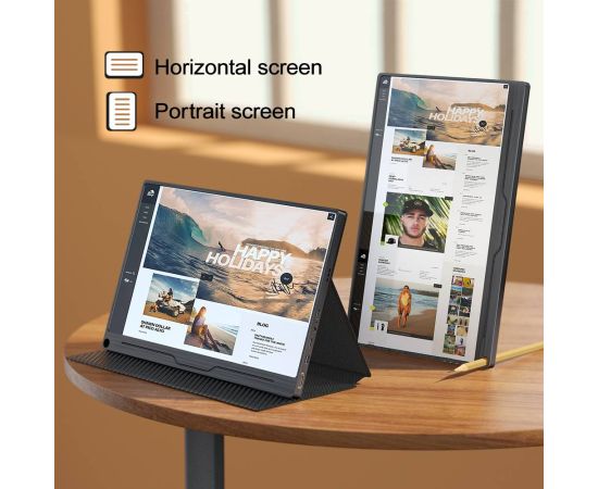 UPERFECT Portable Monitor 13.3 Inch 1080P USB With Speaker Ultra Thin Screen Display Type C For Laptop Mini HD Computer