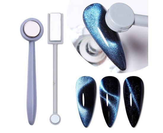 BORN PRETTY 1 Pc Cat Magnetic Stick 9D Effect Strong Plate for UV Gel Line Strip Multi-function Magnet Board Nail Art Tool