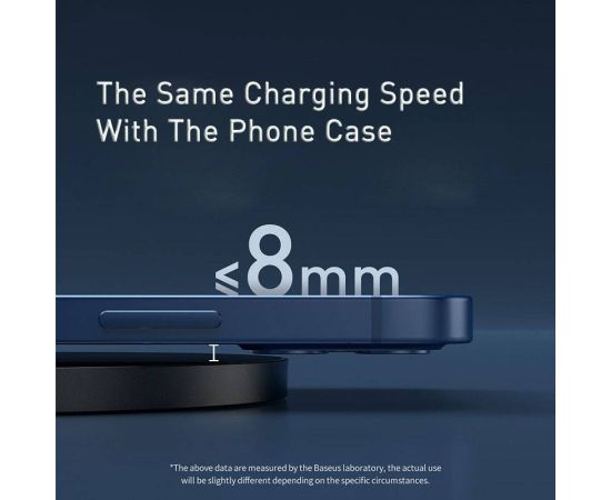 Baseus 15W Wireless Chargers For iPhone 14 12 Samsung LED Display Desktop Wireless Charging Pad For Airpods Fast Charger