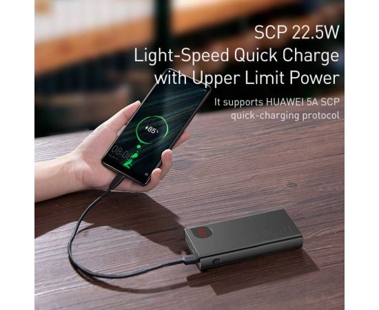 Baseus 22.5W Power Bank 20000mAh Portable Fast Charging Powerbank Type C PD Qucik Charge External Battery Charger For iPhone 14