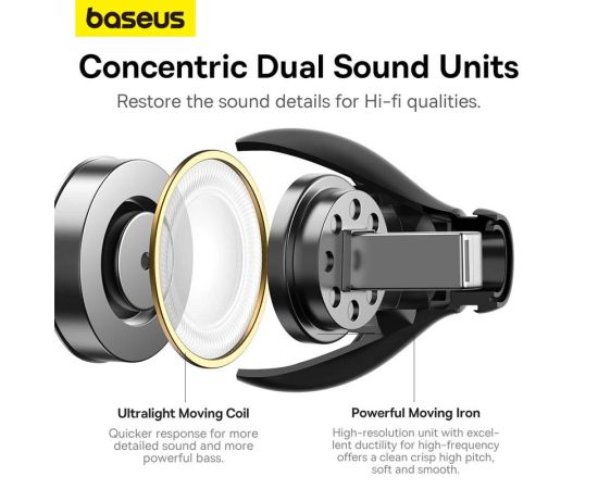 Baseus Bowie EX TWS Earphones 5.3 Bluetooth Headphones,Noise Cancelling Earbuds,Gaming Headset,Wireless Earphones,4-Mic ENC