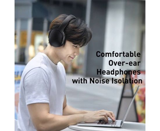 Baseus D02 Pro Wireless Bluetooth Headphones HIFI Stereo Earphones Foldable Sport Headset with Audio Cable foriPhone tablet