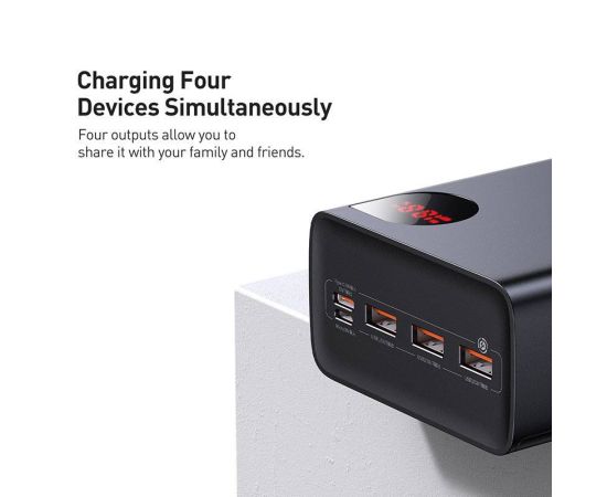 Baseus Power Bank 40000mAh 22.5W Fast Charge PD 20W Fast Charging Portable Charger External Battery For Xiaomi iPhone 14/13/12