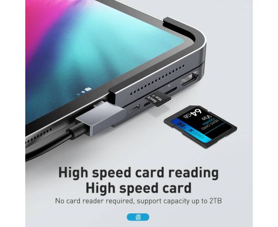 Baseus USB C HUB to USB 3.0 HDMI-compatible USB HUB for iPad Pro Type C HUB for MacBook Pro Docking Station Multi 6 USB Ports