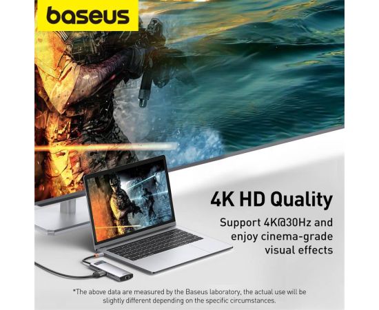 Baseus USB C Hub 4K@30Hz USB C to HDMI-compatible 8-in-1 USB Hub RJ45 PD 100W Adapter for Macbook M2 M1 PC Accessories Clearance