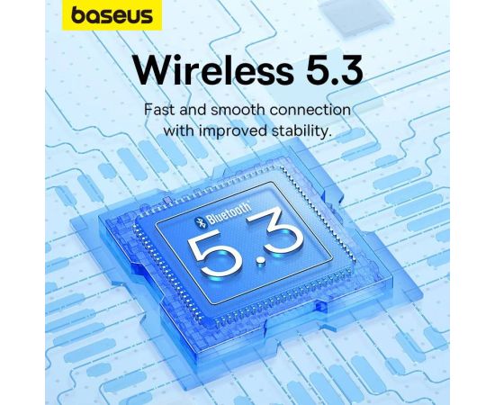 Baseus WM02 Plus Wireless Earphones TWS Bluetooth 5.3 Headphones,Comfortable Wear,50 hours Long Battery Life,LED Digital Display