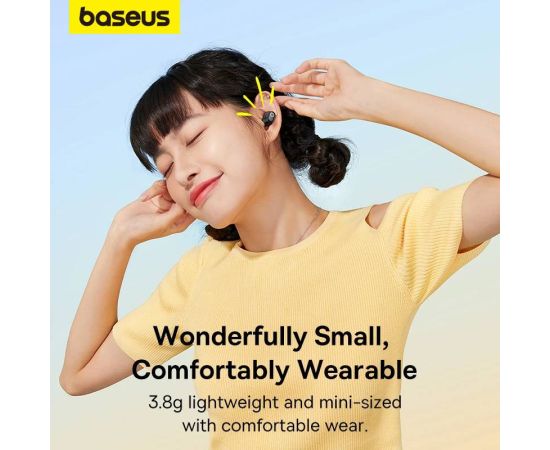 Baseus WM02 Plus Wireless Earphones TWS Bluetooth 5.3 Headphones,Comfortable Wear,50 hours Long Battery Life,LED Digital Display