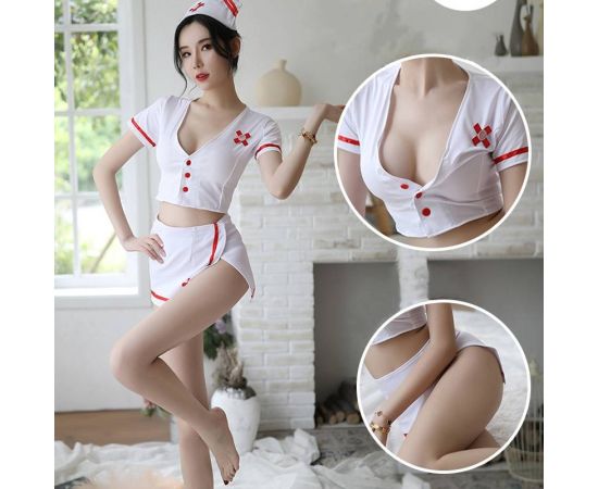 Nurse Sexy Erotic Suit Sets For Women Cosplay Costume Sex Clothes Dress Jumpsuit Bodysuit Lingerie Exotic Apparel Uniform Nice