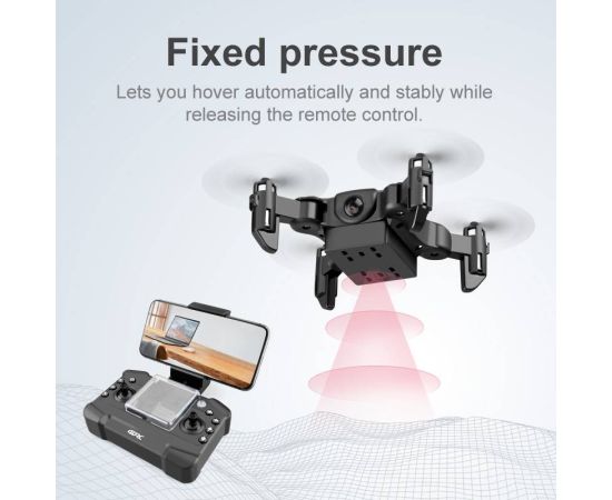 4DRC V2 Mini Drone HD Camera WiFi Fpv Air Pressure Altitude Hold Black And Gray Foldable Quadcopter RC Drone Toy