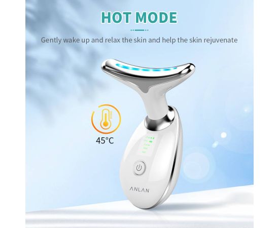 ANLAN Neck Face Beauty Device 3 Colors LED Photon Therapy Skin Tighten Reduce Double Chin Anti Wrinkle Remove Skin Care Tools