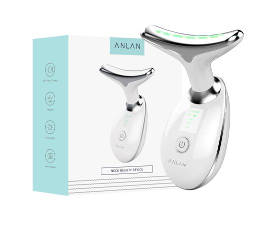 ANLAN Neck Face Beauty Device 3 Colors LED Photon Therapy Skin Tighten Reduce Double Chin Anti Wrinkle Remove Skin Care Tools