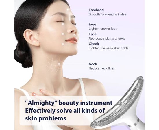 ANLAN RF Neck Face Beauty Device EMS Lifting Neck Wrinkles Remover LED Photon Therapy Skin Tighten Anti Wrinkle Skin Care Device